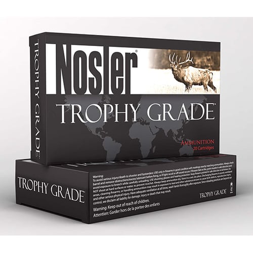 Nosler 60090 Trophy Grade  375 H&H Mag 260 gr Nosler Spitzer Partition 20 Per Box/ 10 Case